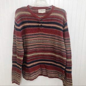 Denim & Supply Ralph Lauren Southwestern Striped Cotton Sweater